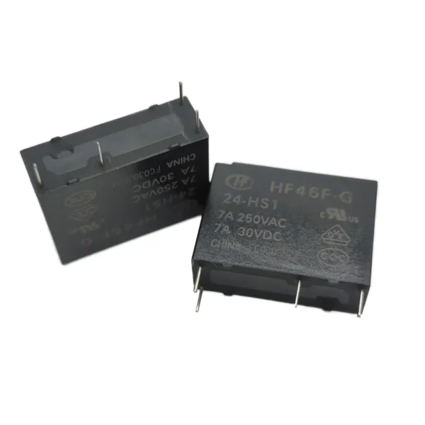 رله الکترونیکی 24 ولت 5 آمپر هونگفا مدل HF46F-G/24-HS1
