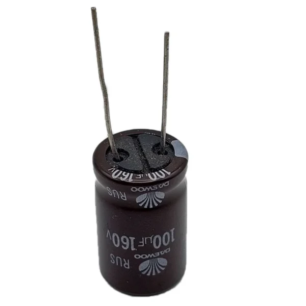 خازن الکترولیت 100 میکرو فاراد 160ولت مدل 160 خازن الکترولیت 100 میکرو فاراد 160ولت مدل 160