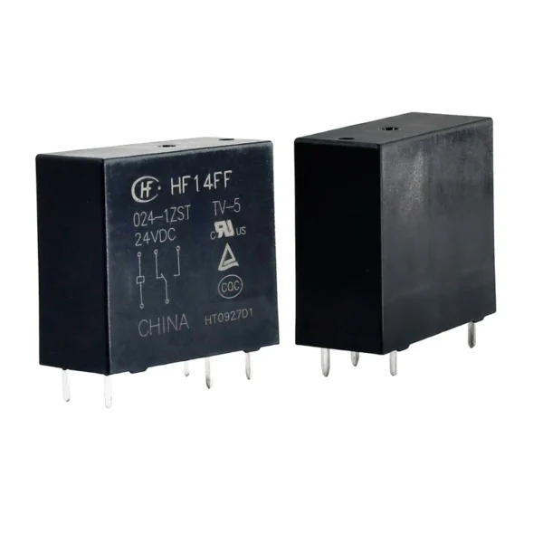 رله الکترونیکی 24 ولت هونگفا مدل HF14FF/024-1ZST