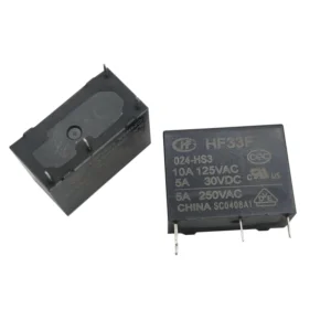 رله الکترونیکی 24 ولت 5 آمپر هونگفا مدل HF33F/024-HS3