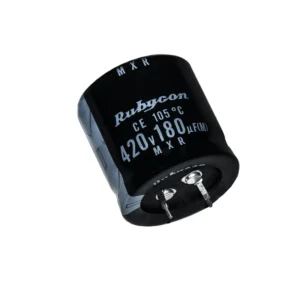 خازن الکترولیت 180 میکرو فاراد 420 ولت روبیکون کد 420