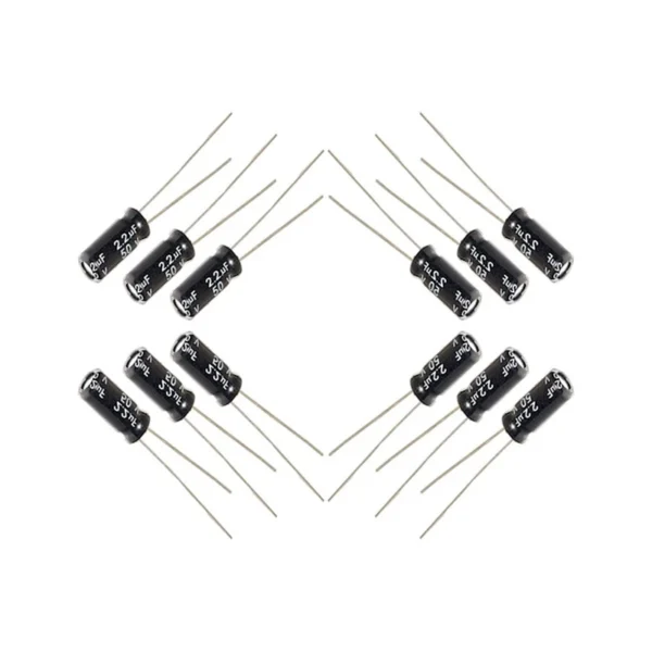 خازن 2.2 میکروفاراد 50 ولت کد Ca2.2uf-50V
