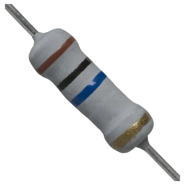 مقاومت 10 مگا اهم 2 وات کد 10M/2W مقاومت 10 مگا اهم 2 وات کد 10M/2W